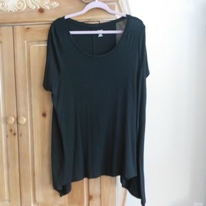 Woman's plus size A.N.A. Sharkbite Tunic